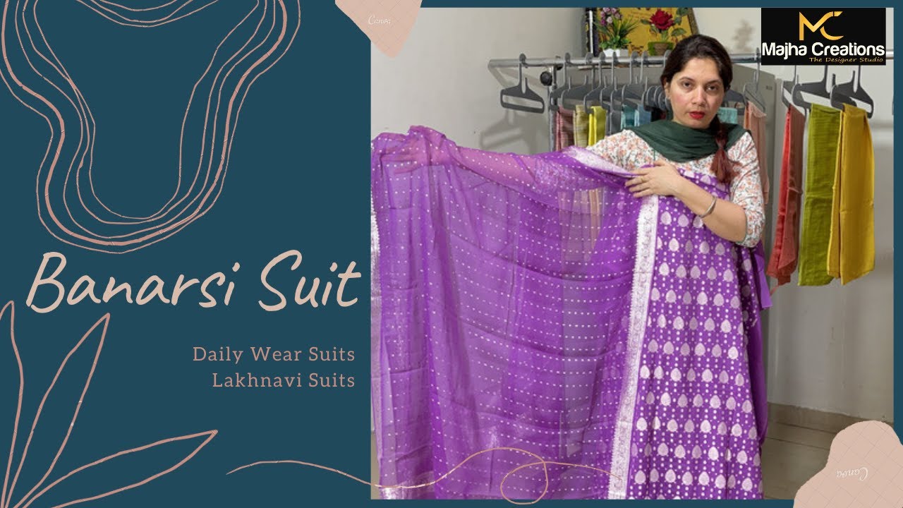 Buy banarasi suit for women latest design in India @ Limeroad