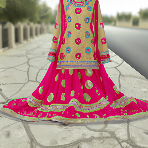 latest punjabi suit with skirt design